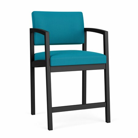 LESRO Lenox Steel Hip Chair Metal Frame, Black, OH Waterfall Upholstery LS1161